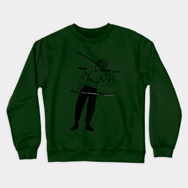 Roronoa Zoro Crewneck Sweatshirt by Just art UY